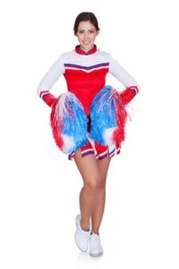 17626356 - happy smiling cheerleader. isolated on white background